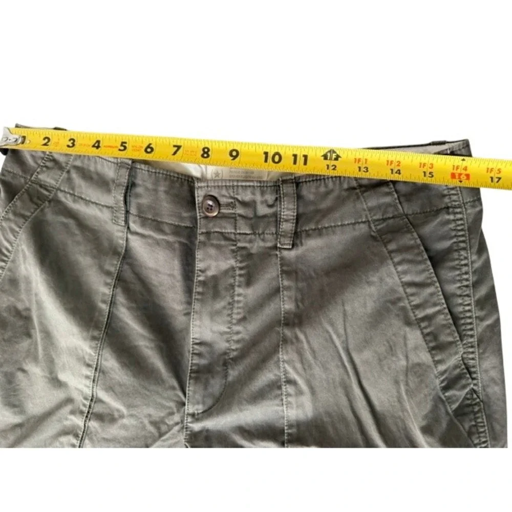 Olive Green Fatigue Utility Pants Cotton Twill Straight Leg Trousers 33 Waist